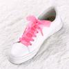 Allegra K 2 Pairs Flat Snow Yarn Shoelaces 2.5cm/4cm Wide Transparent Shoe Laces for Sneakers 100cm/39 Bright Pink view 2