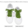 Allegra K 2 Pairs Flat Snow Yarn Shoelaces 2.5cm/4cm Wide Transparent Shoe Laces for Sneakers 100cm/39 Army Green view 2