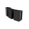 Triple Magazine Pouch (OWB) for Smith & Wesson (S&W) Shield, 9mm and .40 Cal, (Single Stack) Magazines, 3 in a Row,Adjustable Belt Loops fit: 1.5 inch and 1.75 inch Belts view 1