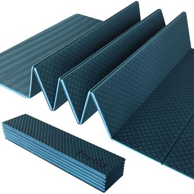 Foldable Yoga Mat 1/3 Inch Thick, Lightweight, Easy to Store, Non-Slip Travel Yoga Mat for Fitness, Yoga, Pilates, Home Workouts, and Floor Exercises