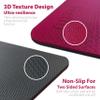 Feetlu Extra Thick Exercise Yoga Mat with Strap - 2/5 Inch (10MM), Non-Slip Workout Mat for Yoga, Pilates, and Floor Exercises(Pink & Gray) view 3