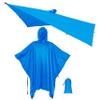 onewind Hooded Rain Poncho for Men and Women Versatile Survival Shelter Camping Gear Rain Coat Jacket Waterproof Breathable lightweight reusable, and packable for Backpacking and Cycling, Blue view 1