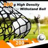 Gagalileo Golf Net: 12x7FT Backyard Driving Real Golf Ball Practice Hitting Training by Turf Mat Target Indoor Outdoor Chipping Swing Gift for Golfers Dad Husband Men view 4