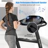 Goplus Folding Treadmill, Superfit Electric Portable Treadmill with Blue Tooth Speaker, APP Control and 16.5'' Wide Tread Belt, Running Jogging Machine for Home and Office Use view 3
