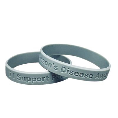 25 - I Support Parkinson's Disease Awareness Bracelets 100% Medical Grade Silicone - Latex and Toxin Free - 25 Bracelets - Show Your Support For Parkinson's Disease Awareness