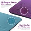 Feetlu Extra Thick Exercise Yoga Mat with Strap - 2/5 Inch (10MM), Non-Slip Workout Mat for Yoga, Pilates, and Floor Exercises(Dark Purple & Blue Gray) view 3