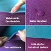 Feetlu Extra Thick Exercise Yoga Mat with Strap - 2/5 Inch (10MM), Non-Slip Workout Mat for Yoga, Pilates, and Floor Exercises(Dark Purple & Blue Gray) view 4