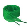 Allegra K 2 Pairs Flat Snow Yarn Shoelaces 2.5cm/4cm Wide Transparent Shoe Laces for Sneakers 100cm/39 Green view 1