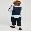 Abolai Boys' 3 Piece Vest Set with Blue Shirt,Vest and Pant Style2 Blue 80 view 4