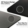 Feetlu Extra Thick Exercise Yoga Mat with Strap - 2/5 Inch (10MM), Non-Slip Workout Mat for Yoga, Pilates, and Floor Exercises(Black & Gray) view 3