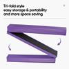 ZENY 9ft Folding Gymnastics Balance Beam Low Floor Balance Beam Bar with Anti-slip Base Extra Firm Foam Walking Beams Home Balance Training Gymnastics Equipment (Purple) view 3