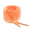 Allegra K 2 Pairs Flat Snow Yarn Shoelaces 2.5cm/4cm Wide Transparent Shoe Laces for Sneakers 100cm/39 Orange view 1