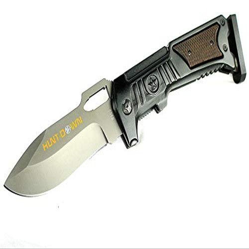 HUNT-DOWN 10.5" Folding Knife with Stainless Steel Blade