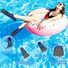 Gintenco Swim Fins, Kids Swim Training Fins for Lap Swimming, Travel Size Flippers with Mesh Bag, Silicone Swimming Fins for Kids Teens Adults Women Men view 3