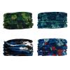 SMEHCF 4 Camo Headband Bandana Balaclava Half Face Mask Shield Head Hair Scarf Neck Gaiter Hat Multipurpose For WoMen Men Breathable Reusable Washable Brown Blue Green Black Digital view 2