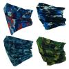 SMEHCF 4 Camo Headband Bandana Balaclava Half Face Mask Shield Head Hair Scarf Neck Gaiter Hat Multipurpose For WoMen Men Breathable Reusable Washable Brown Blue Green Black Digital view 3