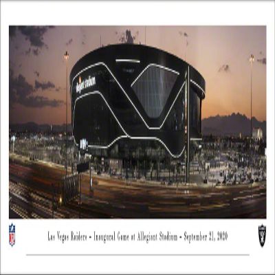 Blakeway Worldwide Panoramas, Inc. Allegiant Stadium, Home of the Las Vegas Raiders - Unframed 40 x 13.5 Poster