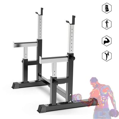 Multifunction Intelligent Telescopic Squat Rack, Safety Durable Indoor Stand Bench Press Barbell Rack, Strength Training