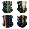 SMEHCF 4 US Flag Headband Bandana Balaclava Half Face Mask Shield Head Hair Scarf Neck Gaiter Hat Multipurpose For WoMen Men Breathable Reusable Washable Retro view 1