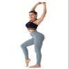 Beauty_yoyo Women's Sport Yoga Leggings Cross Waist Band Gym Pants Tummy Control Outfits Workout Fitness Non See-Through Wear view 2