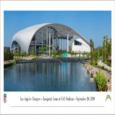 Blakeway Worldwide Panoramas, Inc. SoFi Stadium, Home of the Los Angeles Chargers - Unframed 40 x 13.5 Poster