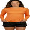 INGEAR Women's Rash Guard Shirts UPF 50+ Swim Shirt for Sun Protection Running Shirt Lightweight Quick Dry Top Sizes S-XXL (Orange, Large) view 1