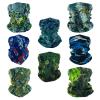 SMEHCF 8 Camo Headband Bandana Balaclava Half Face Mask Shield Head Hair Scarf Neck Gaiter Hat Multipurpose For WoMen Men Breathable Reusable Washable Brown Blue Green Black Digital Forest view 1