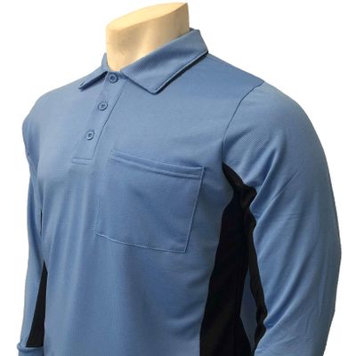 Smitty BBS-315 Major League Style Body Flex Umpire Long Sleeve Shirt (Sky, XX-Large)
