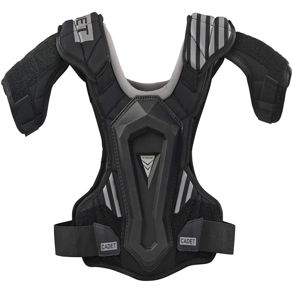 True Temper Cadet Youth Boys Lacrosse Shoulder Pad - NOCSAE (ND200) Compliant, Black, Youth Small
