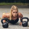 Goldens' Cast Iron 8kg Kettlebell (18lb) view 4