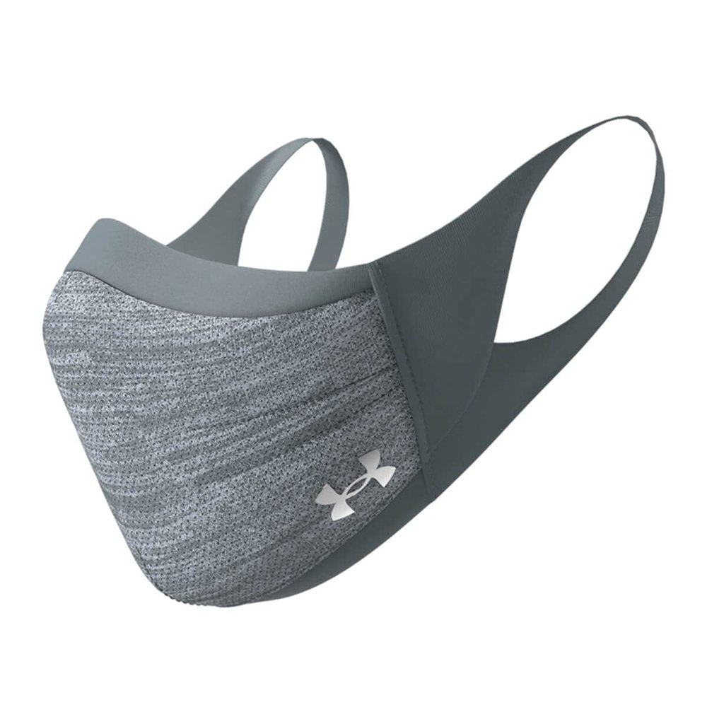Under Armour Unisex-Adult Sports Mask , Pitch Gray (013)/Silver Chrome , Medium/Large