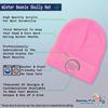 Beanies for Men Music Instrument Saxophone Embroidery Skull Cap Winter Hats for Women Acrylic One Size Soft Pink Design Only view 4
