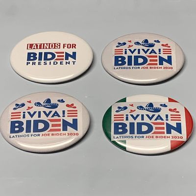Latinos for Joe Biden - !Viva! Joe Biden buttons - Set of 4 pins (2.25 inches)
