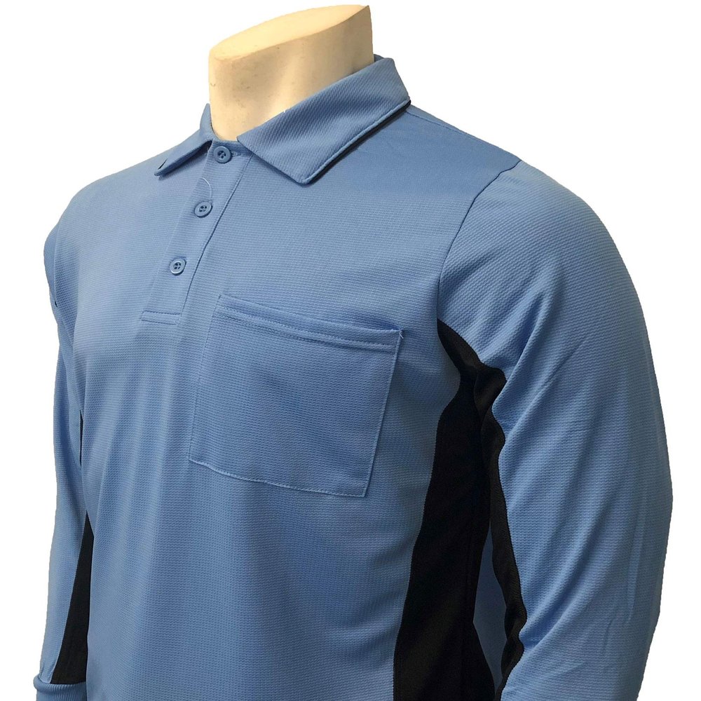 Smitty BBS-315 Major League Style Body Flex Umpire Long Sleeve Shirt (Sky, XXX-Large)