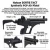 Wearable4U - Hatsan Sortie Tact Semi-Auto PCP Synthetic .177 Cal Air Pistol with 100x Paper Targets and 500x .177cal Pellets Bundle view 4