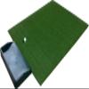4 Feet x 5 Feet Urethane Backed Wood Tee Golf Mat - Commercial Premium Turf Indoor/Outdoor Mat - Golf Stance Mat for Pros & Beginners with Golf Accessories (Commercial Grade Golf Tray) view 1