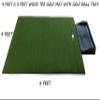 4 Feet x 5 Feet Urethane Backed Wood Tee Golf Mat - Commercial Premium Turf Indoor/Outdoor Mat - Golf Stance Mat for Pros & Beginners with Golf Accessories (Commercial Grade Golf Tray) view 2