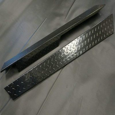EZGO TXT Golf CART Rocker Panels - Black Diamond Plate