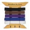 Brazilian Jiu Jitsu Belt Display | BJJ Belt Rack for 5 Belts Plus Medals Hanger | from White to Black Belt | Martial Arts Belt Holder Case | Gifts for Jiu Jitsu Practitioners | OSS view 1