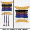Brazilian Jiu Jitsu Belt Display | BJJ Belt Rack for 5 Belts Plus Medals Hanger | from White to Black Belt | Martial Arts Belt Holder Case | Gifts for Jiu Jitsu Practitioners | OSS view 2