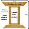 Brazilian Jiu Jitsu Belt Display | BJJ Belt Rack for 5 Belts Plus Medals Hanger | from White to Black Belt | Martial Arts Belt Holder Case | Gifts for Jiu Jitsu Practitioners | OSS view 3