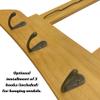 Brazilian Jiu Jitsu Belt Display | BJJ Belt Rack for 5 Belts Plus Medals Hanger | from White to Black Belt | Martial Arts Belt Holder Case | Gifts for Jiu Jitsu Practitioners | OSS view 4