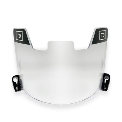 TD Sports Football Visor | Fits Kids, Youth, and Adult Helmets | Eye Protection for Helmet and Facemask