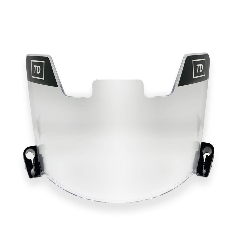 TD Sports Football Visor | Fits Kids, Youth, and Adult Helmets | Eye Protection for Helmet and Facemask