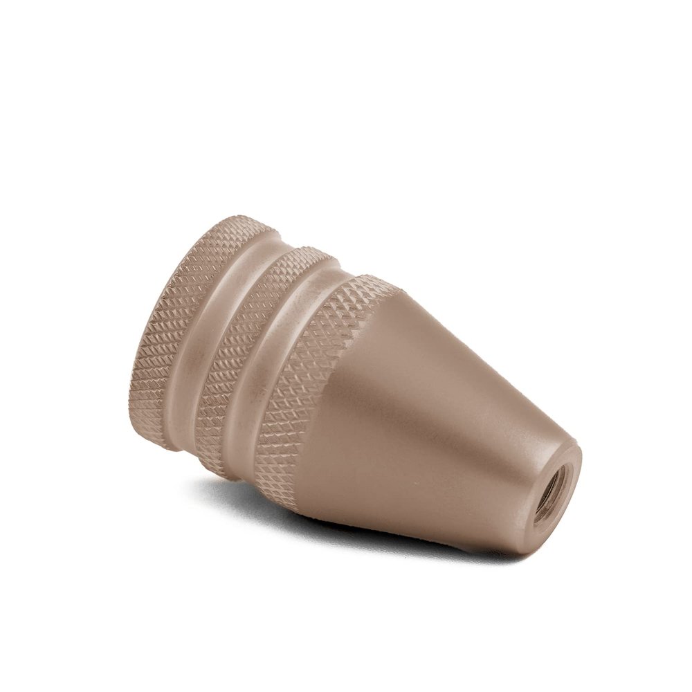 Rowe Tactical Bolt Knob 5/16"-24 Stainless Steel - Diamond Knurl Grooved FDE PVD Coated - for Remington 700, Howa, Savage, Winchester M70 and All Bolt Handles Threaded in 5/16"-24