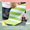 Luzia Striped Workout Towel for Sweat (Pack of 4) - Premium Quality 100% Turkish Cotton - Lightweight and Super Absorbent for Exercise, Sports, Workout, Fitness, Gym, Yoga, Running (Green) view 2