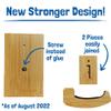 Bamboo Surfboard Wall Mount | Wooden Surfboard Rack Display | Horizontal Indoor Wood Racks | Also a Skateboard, Snowboard, Skimboard, Wakeboard & Longboard Hanger, Holder or Hooks | Board Accessories view 2