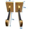Bamboo Surfboard Wall Mount | Wooden Surfboard Rack Display | Horizontal Indoor Wood Racks | Also a Skateboard, Snowboard, Skimboard, Wakeboard & Longboard Hanger, Holder or Hooks | Board Accessories view 4