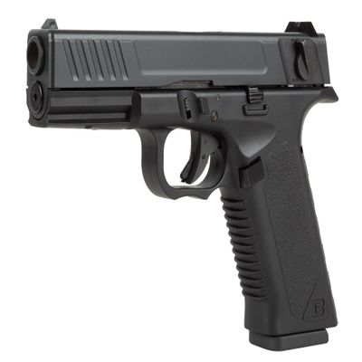 Barra Airguns 009 Full Auto BB Gun Pistol, CO2 Blowback Select Fire Air Pistols, BB Guns for Kids & Adults, 18-Round Drop-Free Magazine, 325 FPS, 177 Caliber BBS