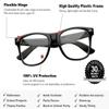 Art+Social 10 Pack Black Frame Nerd Glasses with Clear Lenses  Classic Unisex Non-Prescription Costume & Party Eyewear for Adults & Teens view 2